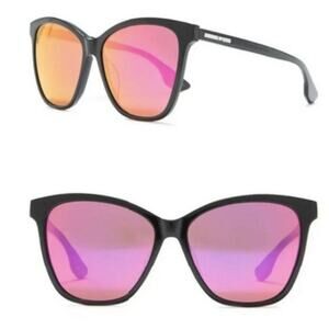 McQ Alexander McQueen Sunglasses 55mm black with pink lenses